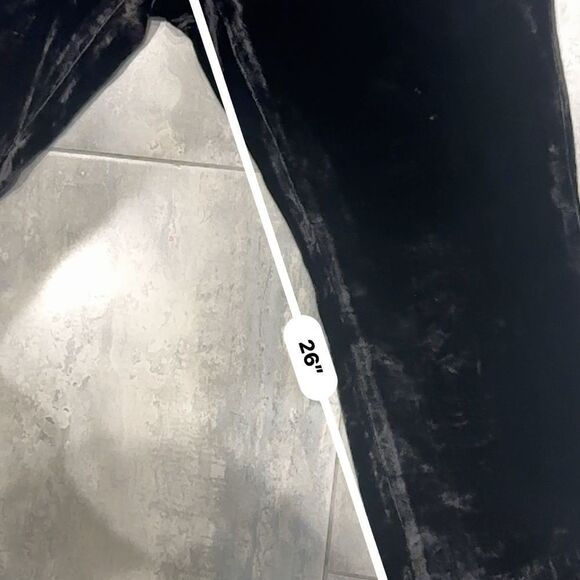 Filles a Papa | M | velvet Black Skinny Pants with Tapered Ankle - Picture 16 of 16